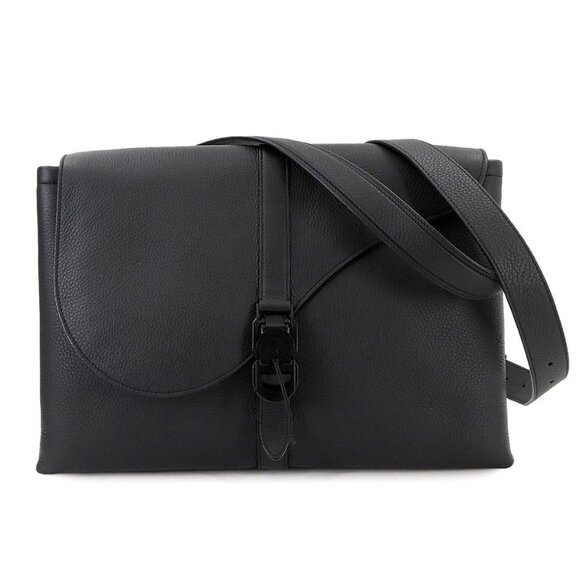 Christian Dior Pillow Shoulder Bag Leather Black Purse 90285087 - Picture 1 of 10